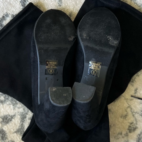 Black Thigh High Boots 3 ½” Heel - Picture 3 of 3